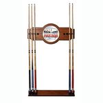 Trademark Global Four Aces 2-Piece Wood and Mirror Wall Cue Rack