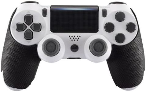 eXtremeRate Professional Textured Soft Rubber Handle Grips for PS4 Slim for PS4 Pro Controller - Improve The Grip and Comfort