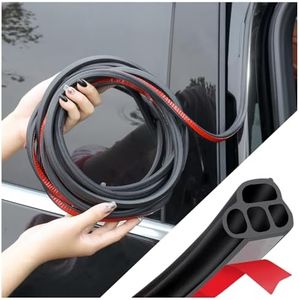 Car Door Rubber Seal Strip,Double Layer L Shape Automotive Weather Stripping,Universal Soundproofing Car Door Seal Strip Car Accessories for Car Door,Hood,Trunk(32.8Ft)