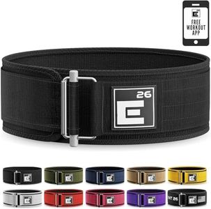 Self-Locking Weight Lifting Belt | Premium Weightlifting Belt for Serious Functional Fitness, Weight Lifting, and Olympic Lifting Athletes (Extra Small, Black)