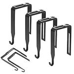 4 Pack Metal Cubicle Hangers Over T