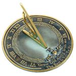 Rome RM2308 Brass Sundial Grow Old with Me