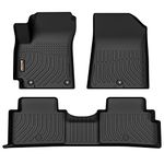 Binmotor All Weather Floor Mats for KIA Soul 2020-2023, 1st & 2nd Row Full Set, Heavy Duty Car Floor Liners-Black Soul Accessories