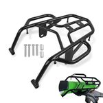 CHIFUN Luggage Rack Rear Cargo Rack Replacement for Kawasaki KLX230 KLX230R 2020-2022 Black Steel Motorcycle Luggage Shelf Bracket with Hand Grip Rail Bar