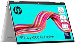 HP Envy x360 16" 2in1 Laptop, Intel Core Ultra 5-125U Processor, AI Enhanced, 8 GB RAM, 512 GB SSD, Intel Arc Graphics, WUXGA Touchscreen, Up to 13hrs 15 battery, Win 11, Glacier Silver, 16-ac0000sa