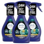 Febreze Fabric Freshener Spray Bundle – 3 x 500ml Unstoppables Fresh, Water-Based Fabric & Carpet Odour Eliminator, Room & Home Air Freshener Spray with Card – Bulk Buy Pack