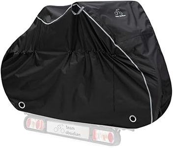 Team Obsidian, 210D/ 300D Oxford Cubierta Impermeable para Bicicleta Protección UV Anti Polvo Lluvia con Orificios de Bloqueo para Bicicleta de montaña/Bicicleta de Carretera/Bicicleta de Ruta