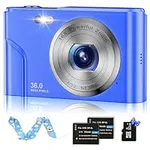 Digital Baby Camera for Kids Teens Boys Girls Adults,1080P 48MP Kids Camera with 32GB SD Card,2.4 Inch Kids Digital Camera with 16X Digital Zoom, Compact Mini Camera (Blue)