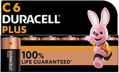 Duracell Plus C Batteries (6 Pack) 