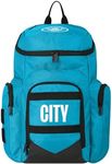 FOCO Officially Licensed Manchester City FC Football Explorer Blue Backpack, Manchester City Fc, One Size