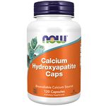 Now Foods Calcium Hydroxyapatite, 500mg Calcium, 120 Capsules, Gluten Free, Soy Free, Non-GMO