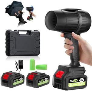 Leaf Blower - 150,000RPM Turbo Jet Blower Cordless with Battery and Charger,21V Light Duty Charges for Yard Cleaning, Blowers for Lawn Care, Blowing Leaves and Dust