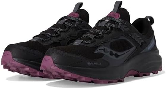 Saucony Women's Excursion TR17 GTX Sneaker, Black/Plum, US 8