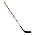 Franklin Sports Street Hockey Sticks - Ambush Junior Street Hockey Stick - Wood and Fiberglass Shaft - ABS Blade - One Piece Stick - 52" Right Handed