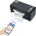 JADENS Bluetooth Thermal Monochrome Label Printer, 4x6 Shipping Label Printer, Compatible with Android&iPhone and Windows, Widely Used for Hermes, Royal Mail, Amazon, Shopify, Ebay