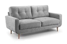 Honeypot Sofa - Aurora 3 Seater Sofa for Living Room - Soft Grey Fabric Upholstered Couch | Setup Included | Made in EU | Built to Last (3 Seater Sofa)