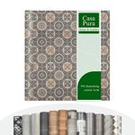 CV Cusion Vinyl Flooring | PVC Decking Roll, Non-Slip Laminate Floor Covering (Foamed) Lagos 761M Elegant Tile Effect Textured Surface Flooring (100 x 500 cm)