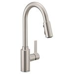 Moen Genta One-Handle High Arc Pulldown Kitchen Faucet Featuring Reflex (7882SRS), Spot Resist Stainless