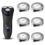 SH30 Replacement Heads for Philips Norelco Series 3000, 2000, 1000 Shavers and S738 Click and Style, ComfortCut Shaving Heads 6 Pack