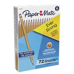 Paper Mate EverStrong #2 Pencils, Reinforced, Break-Resistant Lead When Writing, 72 Count