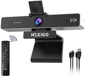 Zoom Certified, NexiGo N950P (Gen 2) 4K Zoomable Webcam, RF Remote, Sony_Starvis Sensor, 5X Digital Zoom, Pro Web Camera with Dual Stereo Mics, for Zoom Skype Teams Twitch