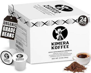 Kimera Koffee Organic Ground Coffee, Original Blend, Medium Roast infused with Taurine, Alpha GPC, DMAE, and L-theanine