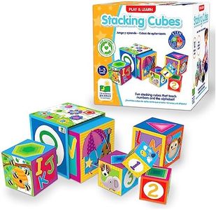 The Learning Journey Play & Learn – Stacking Cubes – STEM Toddler Toys & Gifts for Boys & Girls Ages 12 Months and Up – Mind Building Developmental Learning Toy