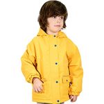 JAN & JUL Toddler Rain-Coat for Girls and Boys, Waterproof and Fleece-Lined (Yellow, 2T)