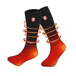 Heated Socks, Heated Socks for Women Men, 4000mAh Rechargeable Electric Heated Socks Up to 4-8.5 Hours, Washable 3-Gear Winter Warm Thermal Sock Foot Warmers for Outdoor Fishing Hunting Skiing Camping