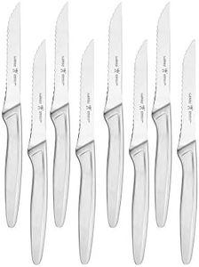 HENCKELS Razor-Sharp Steak Knife Set of 8, German Engineered Informed by 100+ Years of Mastery, Sliver