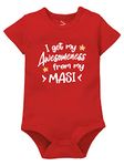 Zeezeezoo I Get My Awesomeness from Masi Baby Clothes Romper Onesie 0-3 Months