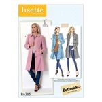 Butterick Patterns 6385 E5,Misses Coat,Sizes 14-22, Tissue, Multicoloured, 17 x 0.5 x 22 cm