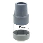 Plastic Carpet Glides/Skis for Walkers & Zimmer Frames, for Ferrule with 45mm Base - by Lifeswonderful (2)