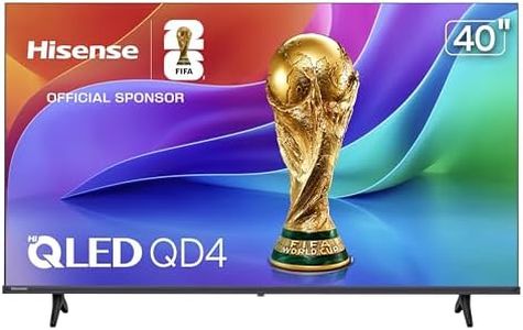 Hisense 40-Inch Class QD4 Series Hi-QLED FHD Smart VIDAA TV (40QD4SV, 2026 Model) – Hi-QLED Color, DTS Virtual:X Sound, VIDAA Smart OS, Alexa Built-in, AirPlay & HomeKit