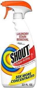 Shout Active Enzyme Laundry Stain Remover Spray, Triple-Acting Formula Clings, Penetrates, and Lifts 100+ Types of Everyday Stains - Prewash Spray 22oz