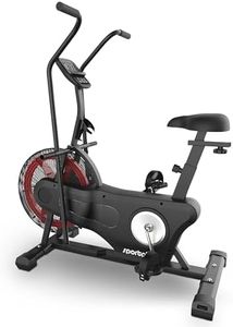SportPlus newest edition, Air Bike per Fitness, Crosstrainer per casa, con Doppia Cinghia per Computer, Allenamento Efficiente, Peso del utente fino a 135kg, SP-FB-2000