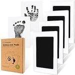 4-Pack Inkless Hand and Footprint Kit - Ink Pad for Baby Hand and Footprints - Dog Paw Print Kit,Dog Nose Print Kit - Baby Footprint Kit, Clean Touch Baby Foot Printing Kit, Newborn Baby Handprint Kit
