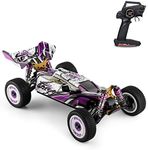 GoolRC WLtoys 124019 RC Car, 1/12 Scale 2.4GHz Remote Control Car, 4WD 60km/h High Speed Racing Car, Off-Road Buggy Drift Car RTR with Aluminum Alloy Chassis, Zinc Alloy Gear and 1 Battery