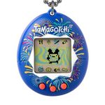 Bandai Tamagotchi Original Festival Sky Shell | Tamagotchi Original Cyber Pet 90s Adults and Kids Toy with Chain | Retro Virtual Pets are Great Boys and Girls Toys or Gifts for Ages 8+