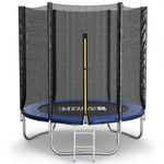 The Fellie Trampoline for Kids 8FT Kids Trampoline with Safety Enclosure Net Indoor Outdoor Trampolines for Toddlers Junior Jumper Trampoline with Ladder