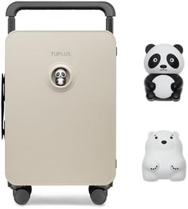 TUPLUS Valigia Bagaglio a Guscio Rigido in ABS con 4 Ruote Girevoli Custodia da Viaggio per il Check-in con Lucchetto TSA, Serie Balance(Beige,55.5×36.6×21cm，33L)