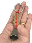 numeroastro Lucky Coins Key Chain | Lucky Bell Key Chain | Good Luck Tibetan Bell Key Chain (1 Pc)