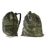 GUGULUZA Mesh Decoys Bags, Duck Decoy Bag for Goose/Turkey/Waterfowl/Pigeon Light Weight Carrying Storage Backpack for Hunting (Green- 2 Pack)