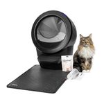 Litter-Robot 4 Beginner Bundle by Whisker, Black - Automatic, Self-Cleaning Litter Box, Includes Litter-Robot, Fence, Mat, 2 OdorTrap Pack Refills, 25 Waste Drawer Liners & 1 Year of WhiskerCare
