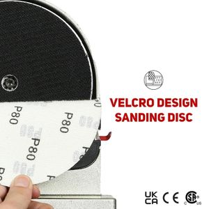 BUCKTOOL 500W Bench Belt and Disc Sander for Woodworking, 100x914mm Belt, 150mm Disc