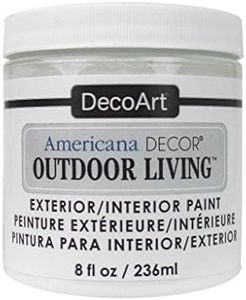 Decoart PicketFence Americana Outdoor Living 8oz Picket Fence, 8 Fl Oz (Pack of 1), White