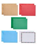 American Greetings Blank Holiday Cards with Envelopes, Kraft, Red, Green and Blue (200-Count)