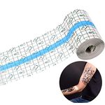 Tattoo Aftercare Bandage Transparent Film Dressing,second Skin Healing Protective Bandages Transparent Stretch Antibacterial Wound Dressing Tape,Dermalize Tattoo Film(2 m x 15 cm)