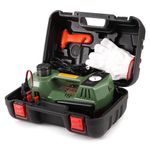 FEANISIFEI Electric Car Jack 5 Ton 12V Hydraulic Jack Kit Built-in Pump for Vehicle tire Repair(Lifting Range:5.9-17.7 Inch) Tire Change Kit (Green)