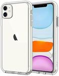 JETech Case for iPhone 11 6.1-Inch, Non-Yellowing Shockproof Phone Bumper Cover, Anti-Scratch Clear Back (Clear)